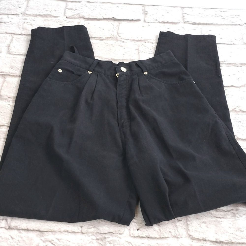 Vintage 1980's Favorites High Waist Black Pants